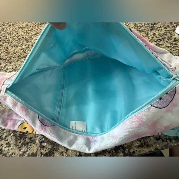 Smiley Face Tie-Dye Sling Kids Backpack - Picture 3 of 3